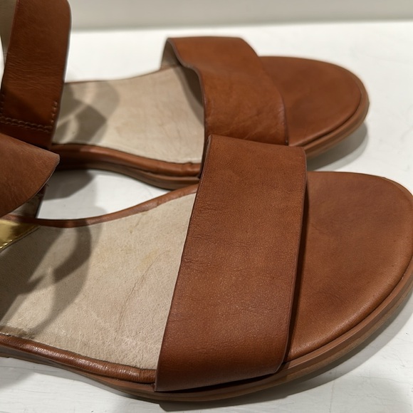 MICHAEL MICHAEL KORS “Josephine Brown Leather Gladiator Flat Sandals (Sz: 8.5) - Picture 4 of 13